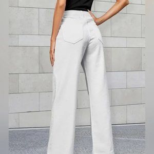 H&M White Flare Jeans (Size 2)